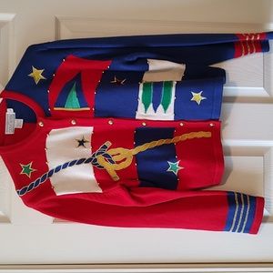 Size L, Doncaster, Nautical Cardigan